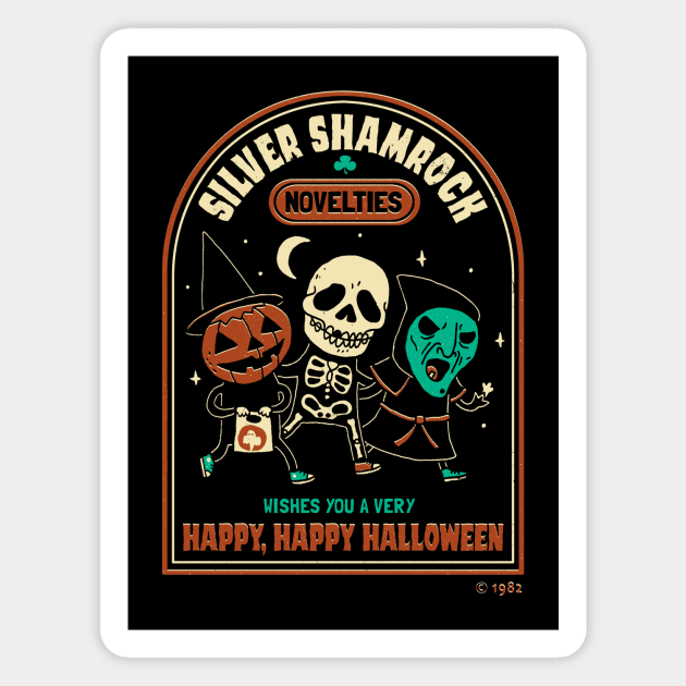 Happy Happy Halloween Magnet by DinoMike